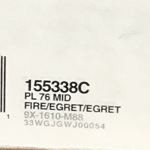 Converse PL 76 Mid Orange Fire Egret Shoes - Picture 6 of 6